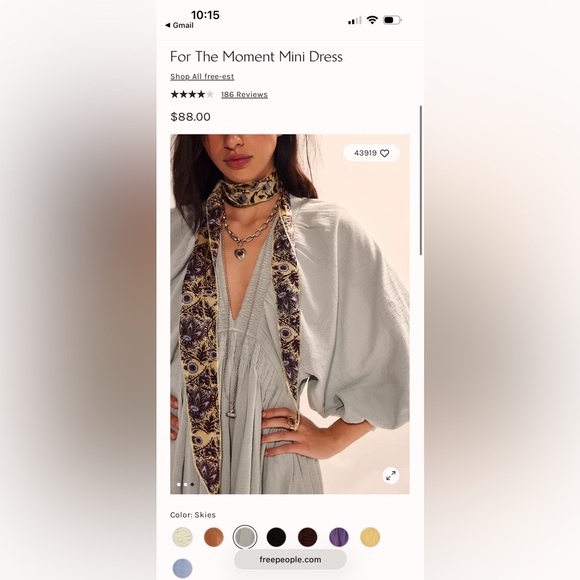 SOLD OUT NWT For The Moment Mini Dress: Skies - Picture 7 of 9